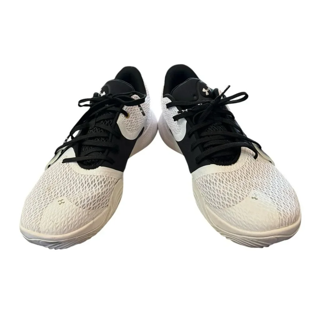 Under Armour Men's Anatomix Spawn 2 Chaos White Black Basketball Sneakers 13
